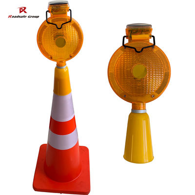 quality 185 mm Garage Temporary Traffic Warning Light Intelligente Barriere di traffico in cemento factory