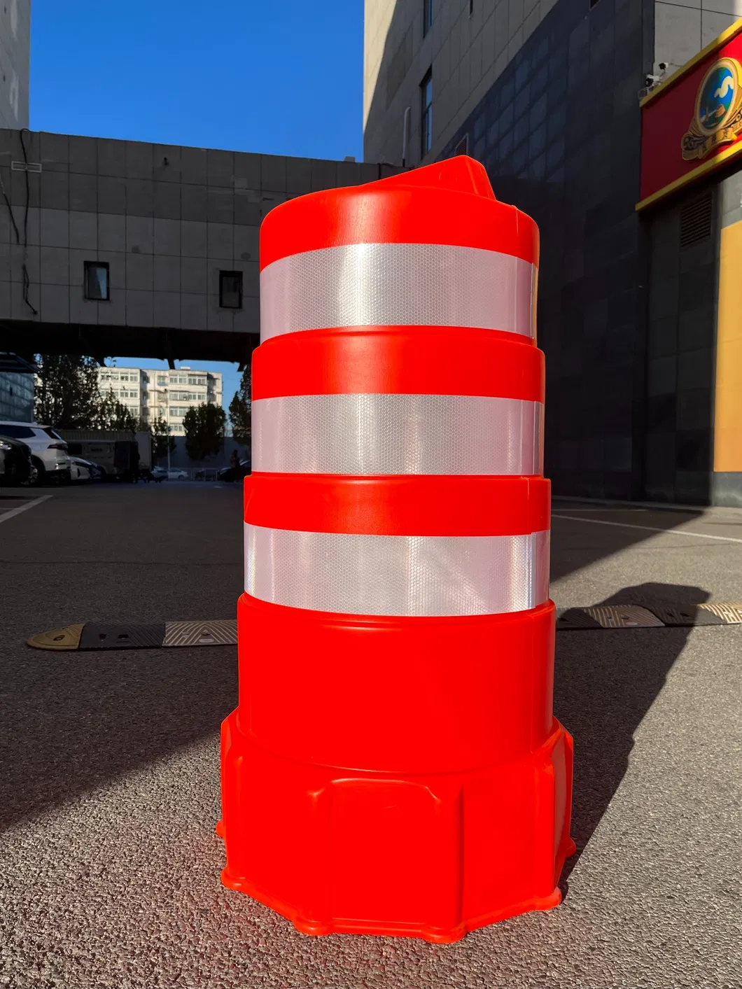 Tamburi stradali ROADSAFE PE più venduti Barili di protezione dagli urti Sicurezza stradale Barile di avvertimento riflettente 2