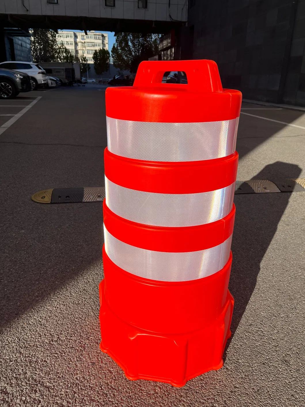 Tamburi stradali ROADSAFE PE più venduti Barili di protezione dagli urti Sicurezza stradale Barile di avvertimento riflettente 3