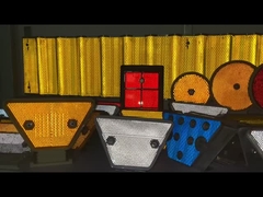 Barricata di delimitazione utilizzata in rosso