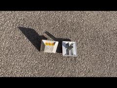 MARCIAPIEDE SICURO 100*100*20/90mm LOGO Doganale in Alluminio Segnalatore Stradale di Alta Qualità Pietra Stradale Riflettente C