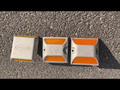 Delineatore stradale in alluminio, segnalatore stradale rialzato ad alta visibilità